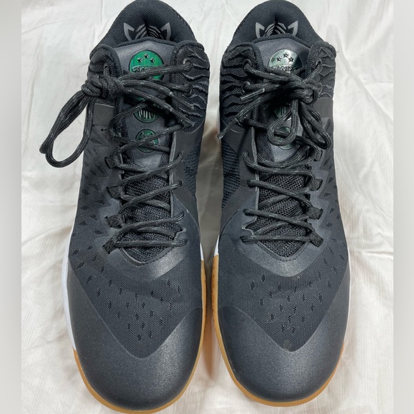 🧡EUC🧡AND 1 Attack Mid Basketball Shoes Black Junebug Gum Size 13 D3009MBZT - Picture 6 of 16